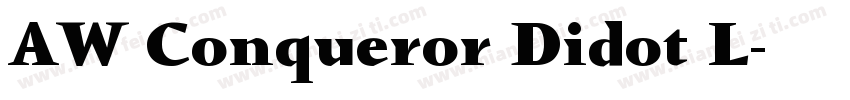 AW Conqueror Didot L字体转换